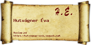 Hutvágner Éva névjegykártya